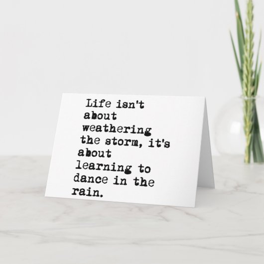 Tanzen im Regen Karte (Vorderseite)