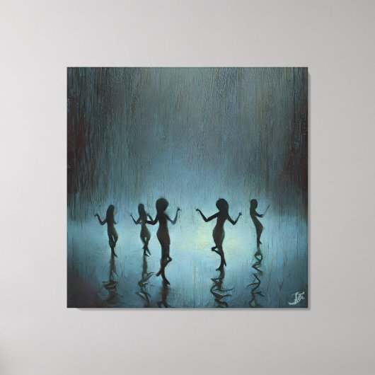 Tanzen im Regen Leinwanddruck (Vorderseite)