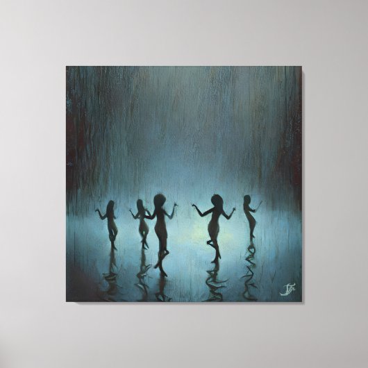 Tanzen im Regen Leinwanddruck (Vorderseite)