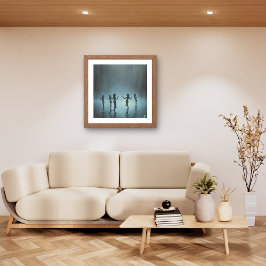 Tanzen im Regen Leinwanddruck