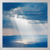 Tanzen im Regen Poster (Vorne)