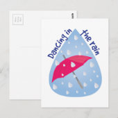 Tanzen im Regen Postkarte (Vorne/Hinten)