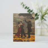 "Tanzen im Regen" Postkarte (Stehend Vorderseite)