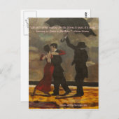 "Tanzen im Regen" Postkarte (Vorne/Hinten)