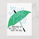 Tanzen im Regen Rette Postkarte (Vorderseite)
