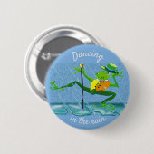 Tanzen im Regen stich Dance Frog Button (Vorne & Hinten)