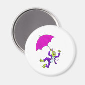 Tanzen im Regenfrosch Magnet (Vorderseite/Rückseite)