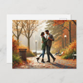 Tanzen im Stanley Park Vancouver Herbst Postkarte (Vorne/Hinten)