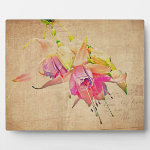 Tanzen im Wind - Fuchsien-Blume Fotoplatte