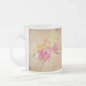 Tanzen im Wind - Fuchsien-Blume Mattglastasse (Links)