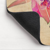 Tanzen im Wind - Fuchsien-Blume Mousepad (Ecke)