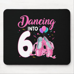 Tanzen in 6 Jahre alt Geburtstag Ballerina Girl Pa Mousepad