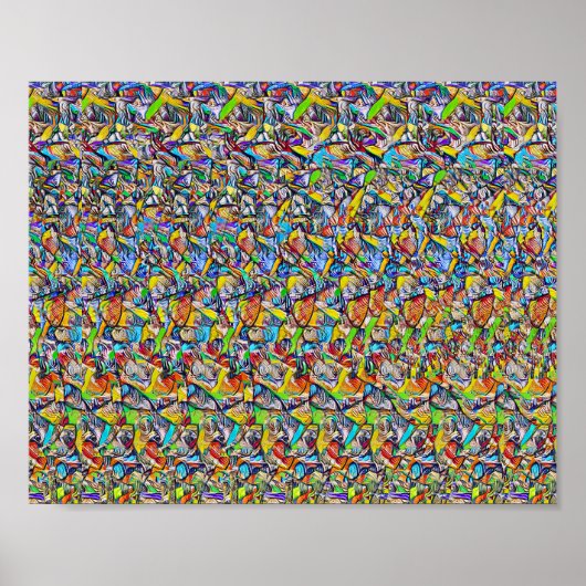 Tanzen in Brasilien - Versteckter 3D-Druck Poster (Vorne)