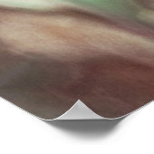 Tanzen in den Blume Wind, Red Painterly Dreamy Sof Poster (Ecke)