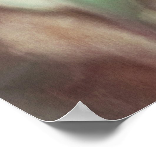 Tanzen in den Blume Wind, Red Painterly Dreamy Sof Poster (Ecke)