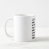 Tanzen in den Regen Kaffeetasse (Links)