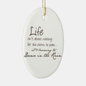 Tanzen in den Regen Keramikornament (Rechts)