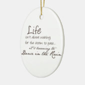 Tanzen in den Regen Keramikornament (Links)