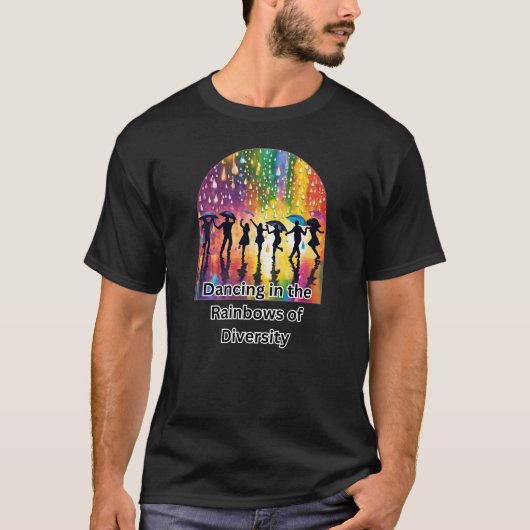 Tanzen in den Regenbogen des Diversity T-Shirt (Vorderseite)