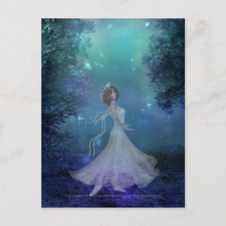 Tanzen in der Holzpostkarte 2 Postkarte