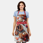 "Tanzen in der Küche"- Gemütlicher Herbst Schürze (Getragen)