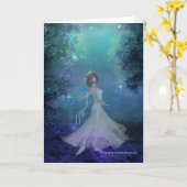 Tanzen in der Woods Fantasy Grußkarte Karte (Gelbe Blume)