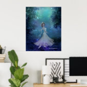 Tanzen in der Woods Print Poster (Heimbüro)