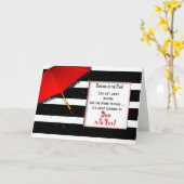 Tanzen in die Regen-Tasse - Ermutigung Karte (Gelbe Blume)