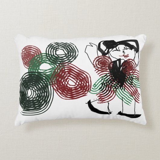 Tanzen in Pfefferminz Dekokissen (Vorderseite)