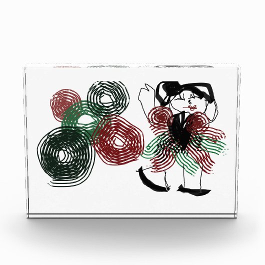 Tanzen in Pfefferminz Fotoblock (Vorderseite)