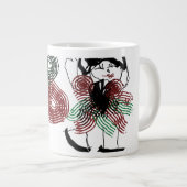 Tanzen in Pfefferminz Jumbo-Tasse (Vorderseite Rechts)