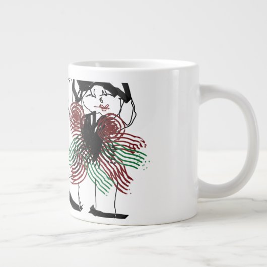 Tanzen in Pfefferminz Jumbo-Tasse (Rechts)