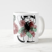 Tanzen in Pfefferminz Jumbo-Tasse (Vorderseite Rechts)