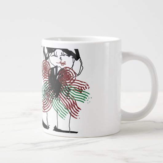 Tanzen in Pfefferminz Jumbo-Tasse (Rechts)