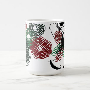 Tanzen in Pfefferminz Kaffeetasse