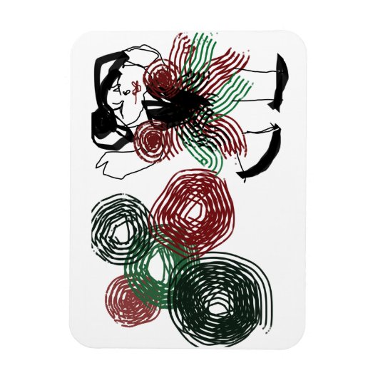 Tanzen in Pfefferminz Magnet (Vertikal)