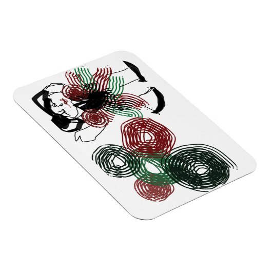 Tanzen in Pfefferminz Magnet (Rechte Seite)