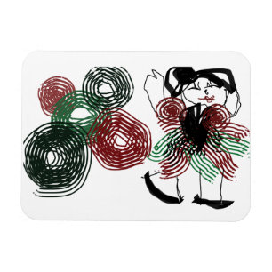 Tanzen in Pfefferminz Magnet