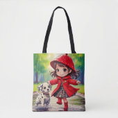 Tanzen in Regen-Chibi Art Tasche (Vorderseite)