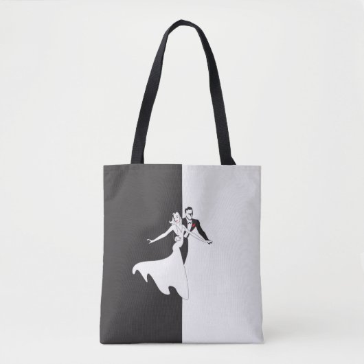 Tanzen in Schwarzweiß Tasche (Vorderseite)