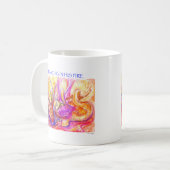 Tanzen in sein Feuer Kaffeetasse (Vorderseite Links)