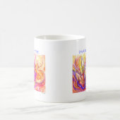 Tanzen in sein Feuer Kaffeetasse (Mittel)