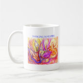 Tanzen in sein Feuer Kaffeetasse (Links)