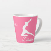 TANZEN individuelle Name & Farbe Milchtasse (Rechte Ecke)