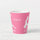 TANZEN individuelle Name & Farbe Milchtasse (Vorderseite)