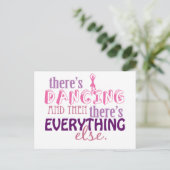 Tanzen ist alles postkarte (Stehend Vorderseite)