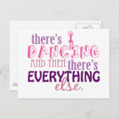 Tanzen ist alles postkarte (Vorne/Hinten)