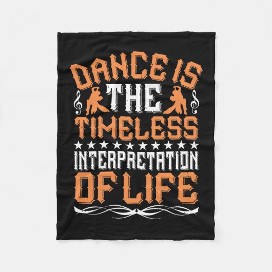 Tanzen ist die zeitlose Interpretation Fleecedecke (Vorderseite)