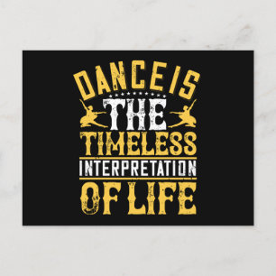 Tanzen ist die zeitlose Interpretation Postkarte