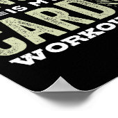 Tanzen ist mein Cardio Workout Cooles Funny Dance Poster (Ecke)